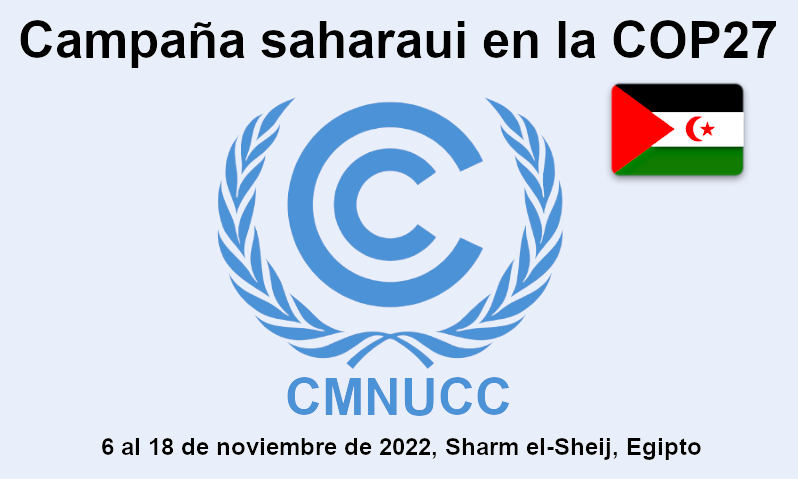 Campaña saharaui en la COP27